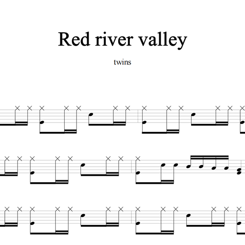 鼓谱*twins_Red River Valley.asp